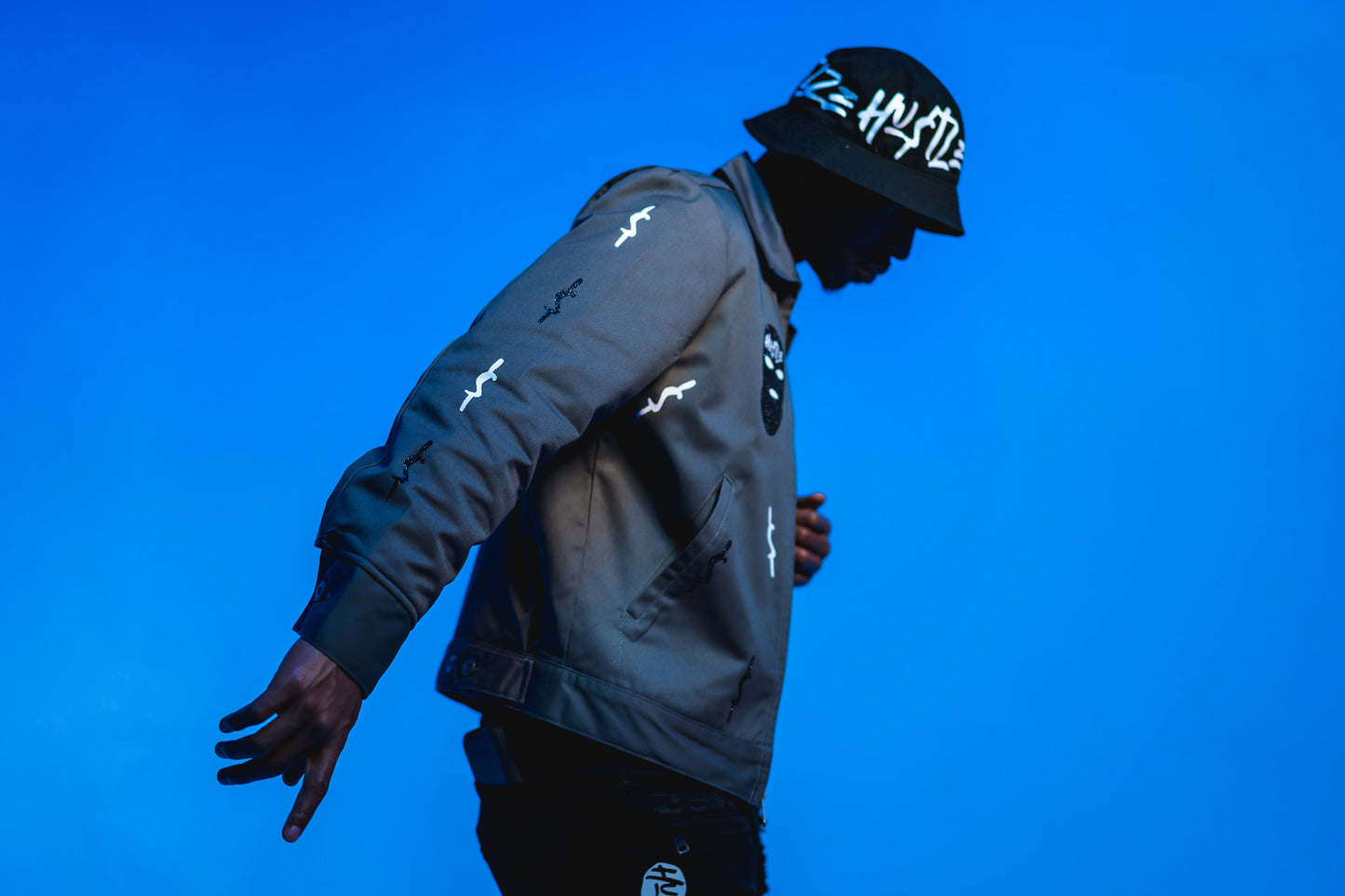 Hustlefaze designer Jean Bomber Jackets