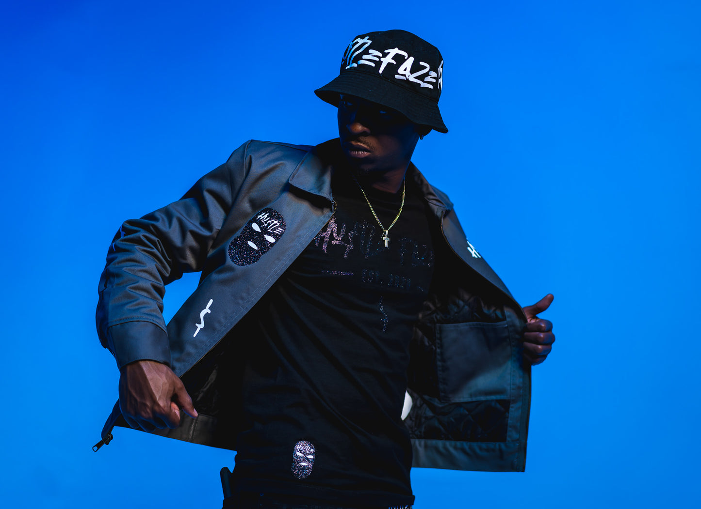 Hustlefaze designer Jean Bomber Jackets