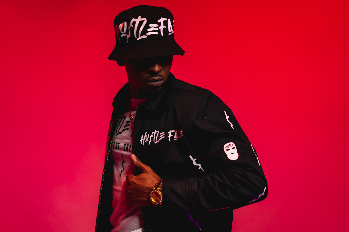 Hustlefaze designer Jean Bomber Jackets